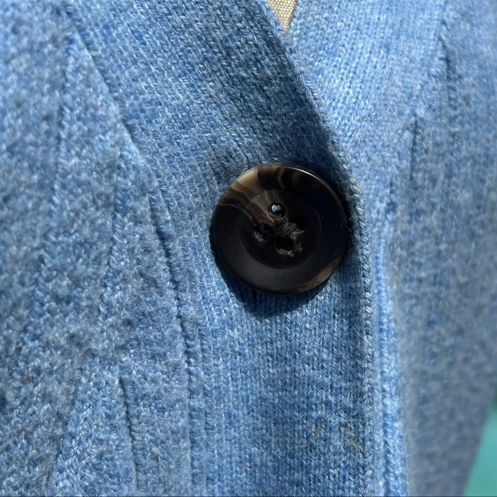 CAbi Scenic Baby Blue Ribbed Cardigan Sweater - Picture 3 of 8